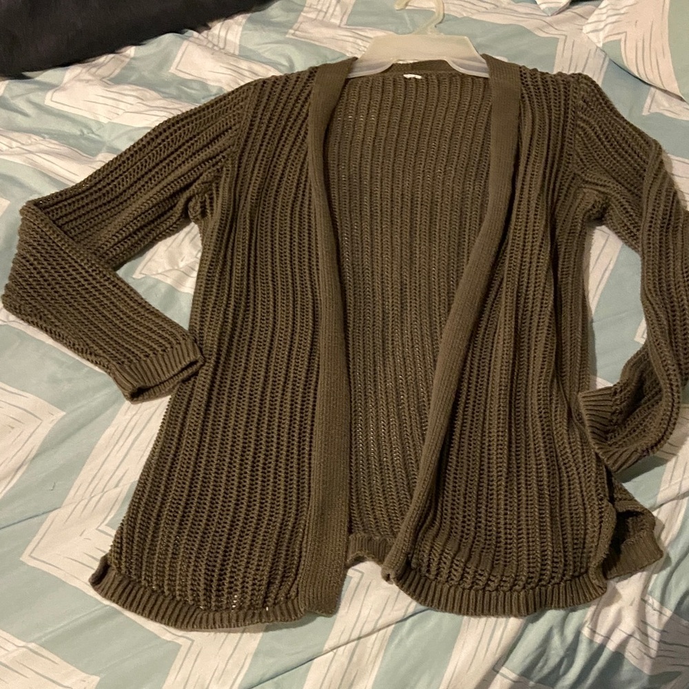 Old Navy Olive Cardigan Sweater